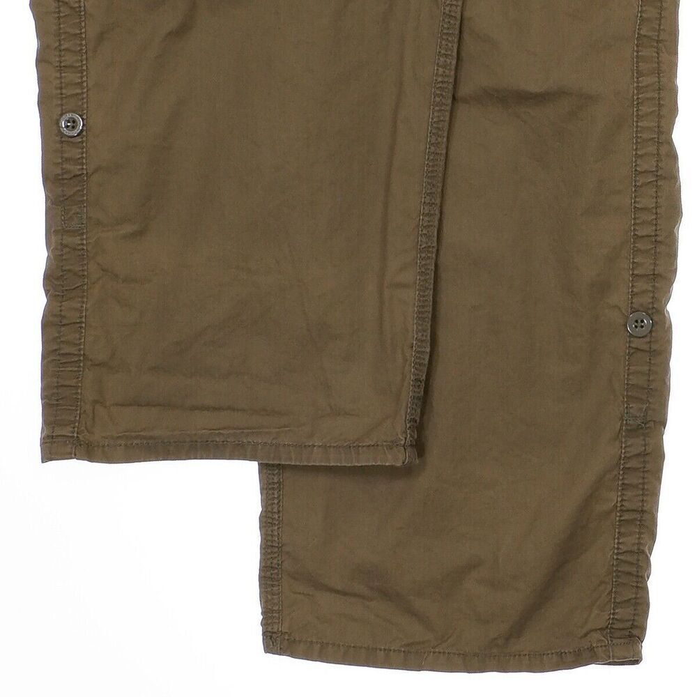 Calvin Klein Roll Cuff Crop Pants Size 4 Womens Olive Lightweight Cotton 30 x 19 - Picture 5 of 10